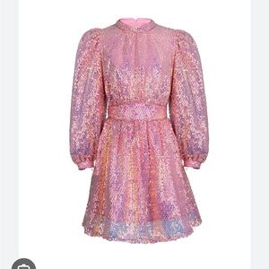 Celia B Ezili Dress pink sparkle